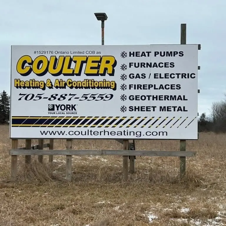 Coulter Heating and Air Conditioning billboard
