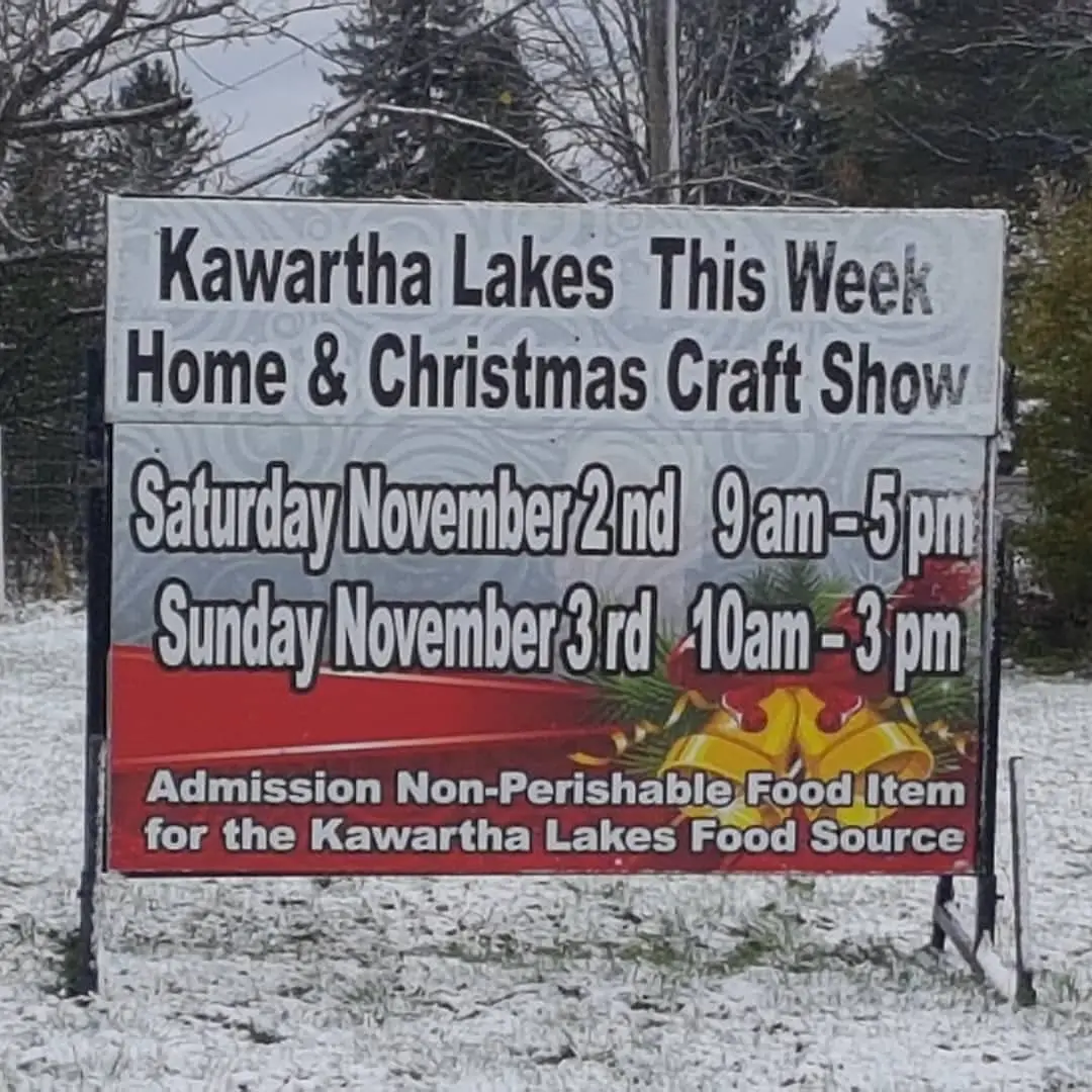 Kawartha Lakes This Week home and craft show sign