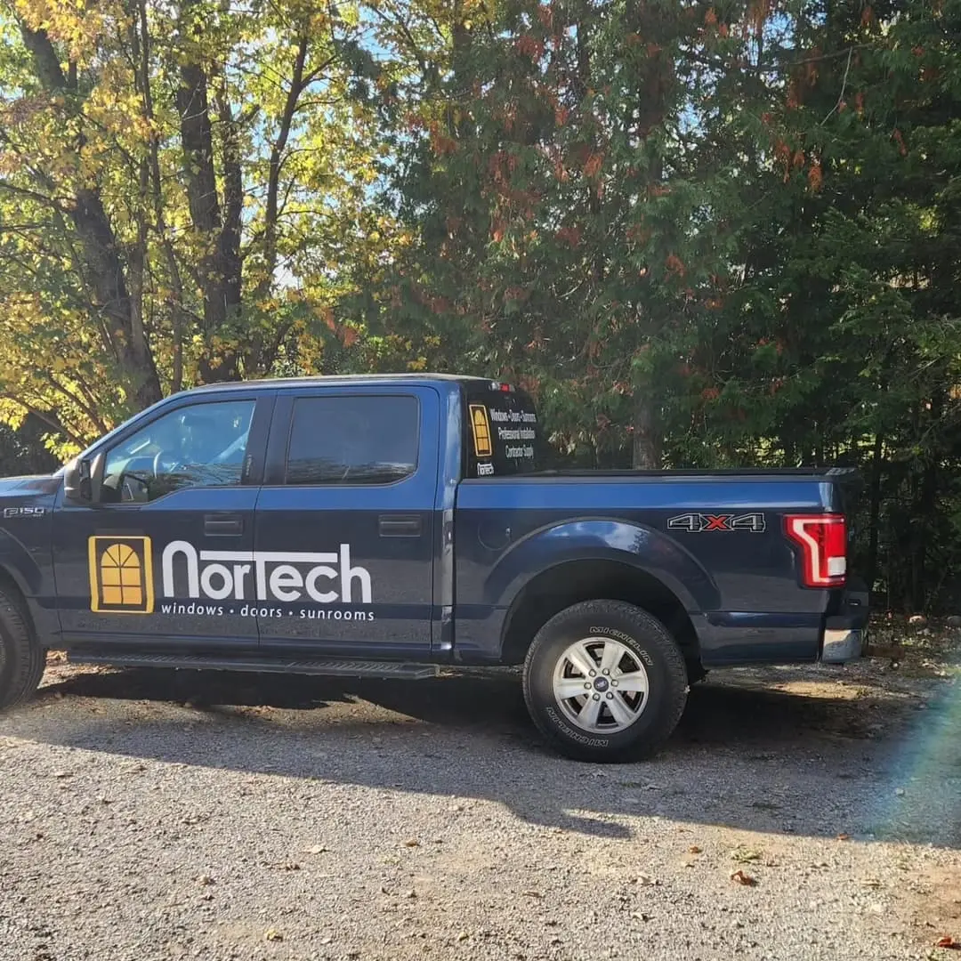 Nortech trailer wrap and truck lettering