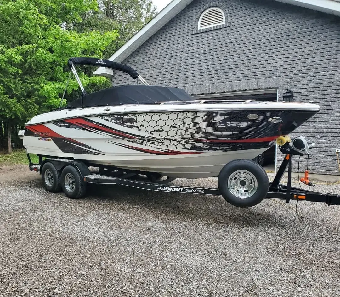 Big Monterey boat with a new wrap
