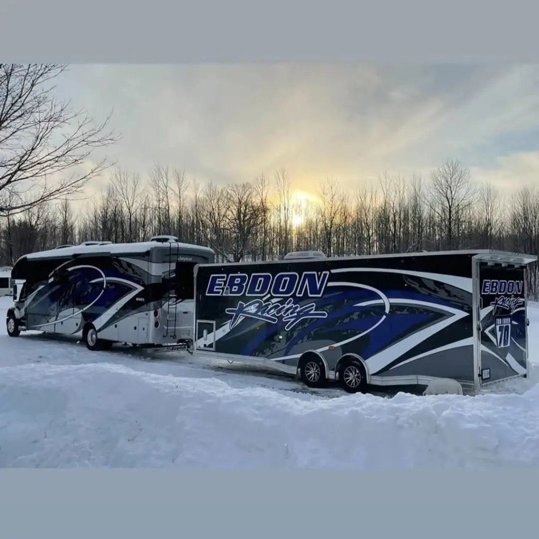 Ebdon Racing race trailer wrap