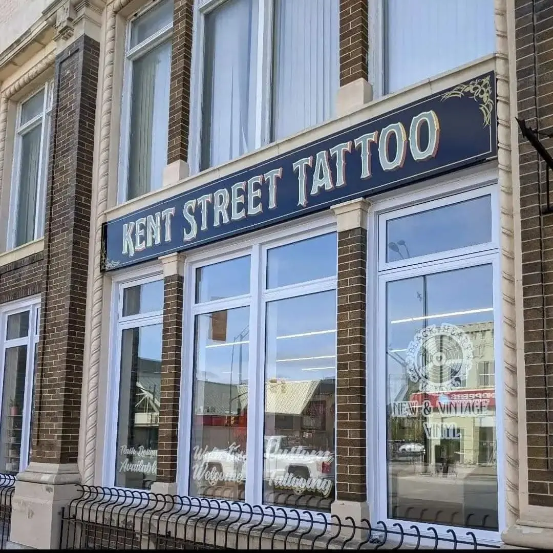 Kent Street Tattoo storefront sign