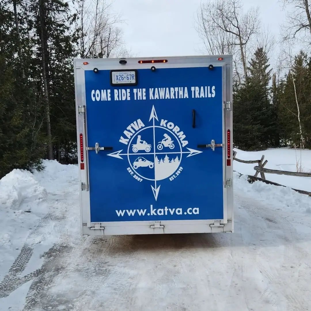 Trailers wrapped for KATVA (Kawartha ATV Association)