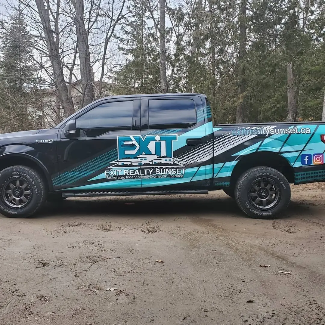 Pickup in an EXIT Realty wrap
