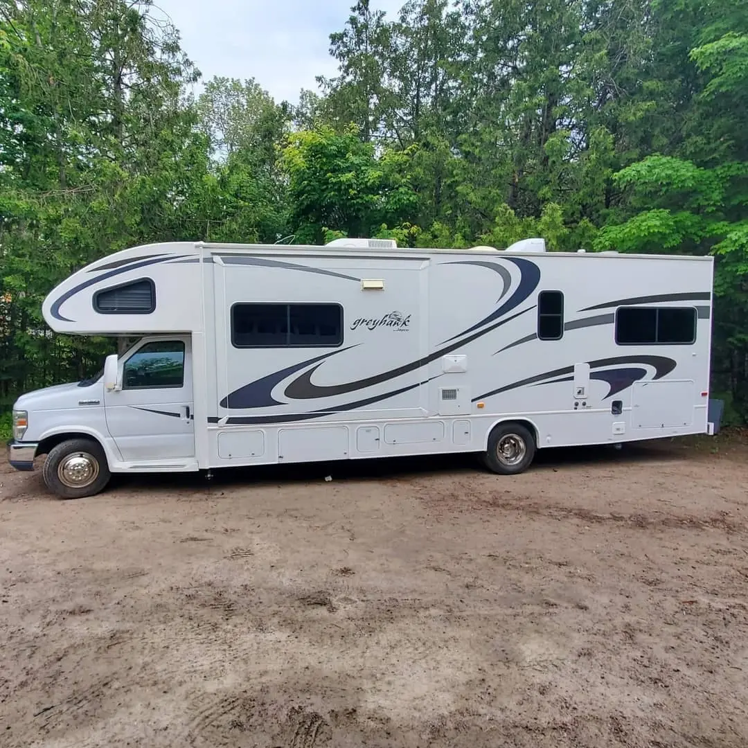 Greyhawk motorhome with new graphics
