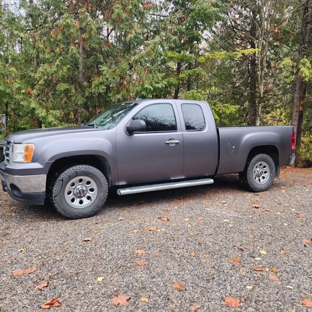 GMC Sierra in a satin colour-change wrap