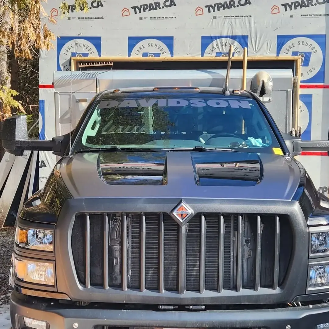 Work truck with Davidson lettering