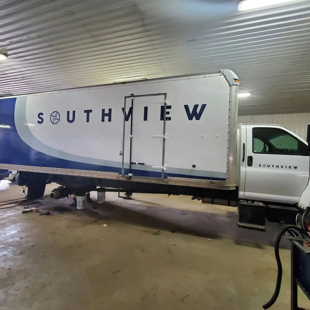 Southview box truck lettering