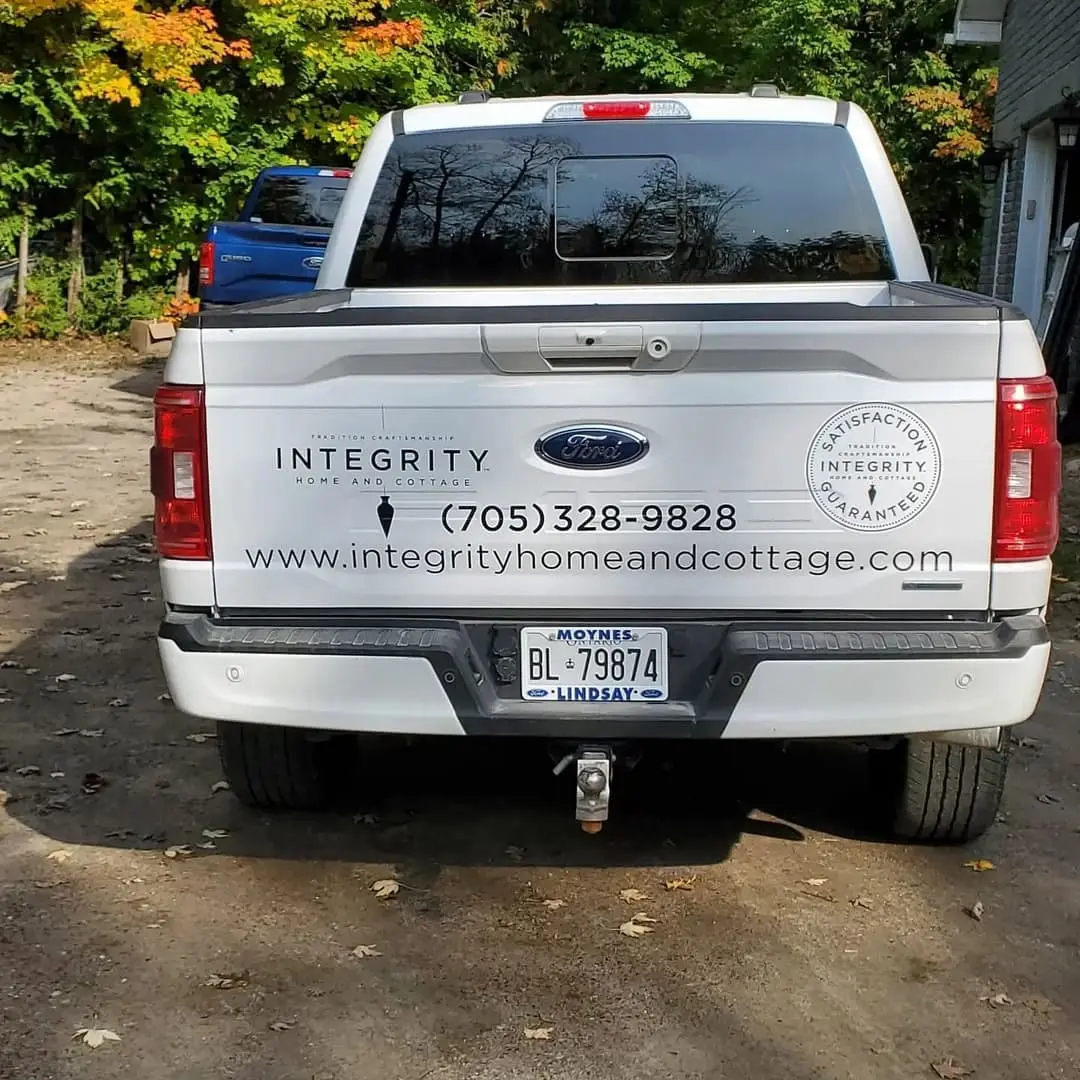 Ford pickup with Integrity lettering