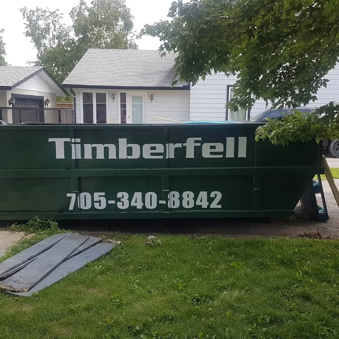 Timberfell sign and banner