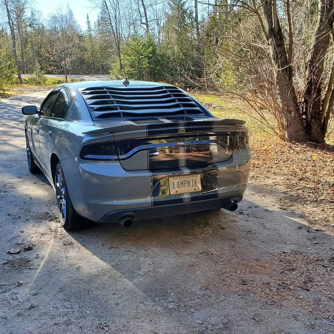 Dodge Charger with racing stripes
