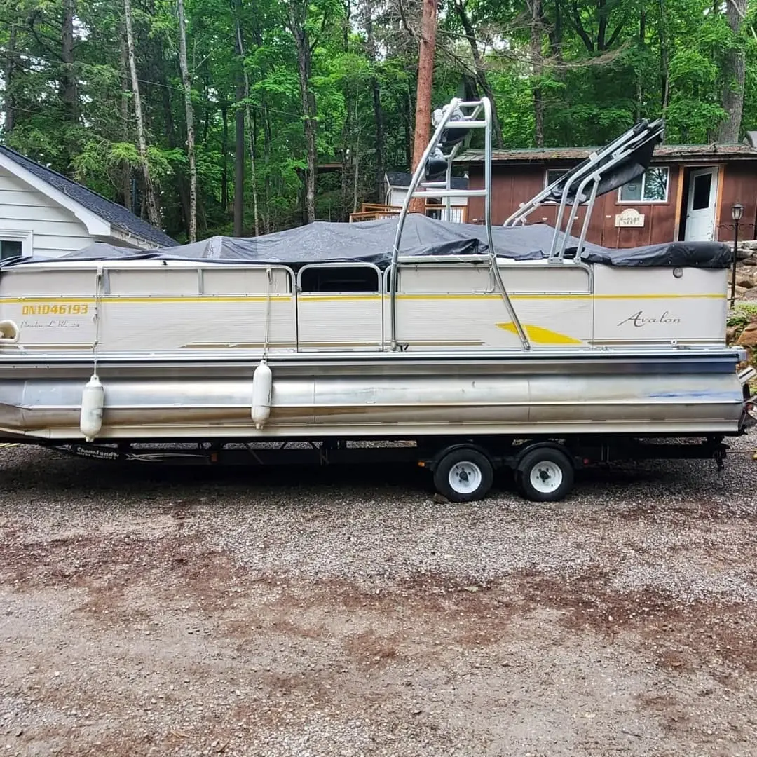Pontoon boat with new graphics