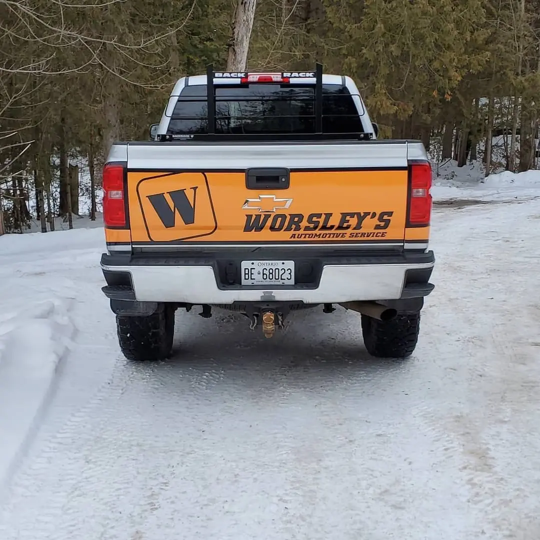 Worsley's pickup lettering