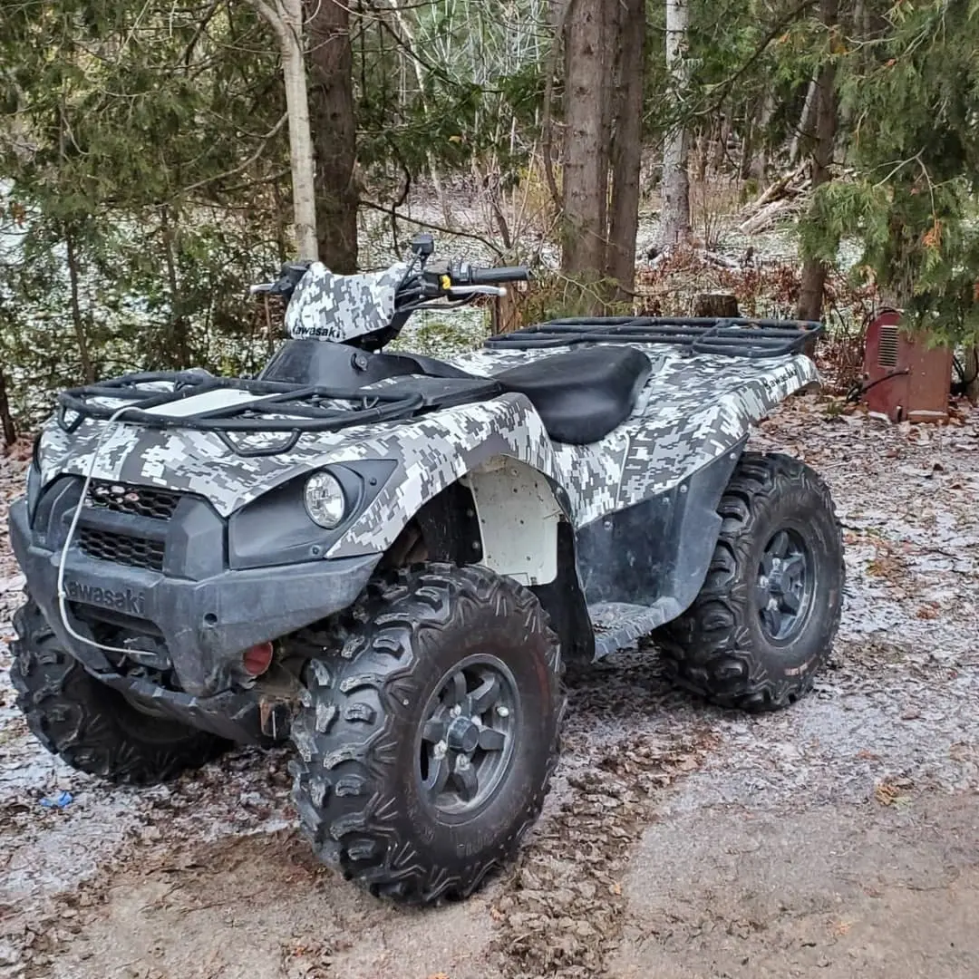 ATV wrapped in camo