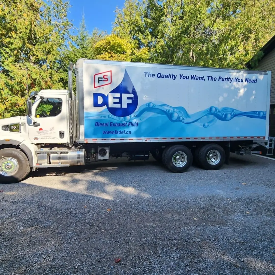 Delivery truck box wrapped for FS Diesel Exhaust Fluid