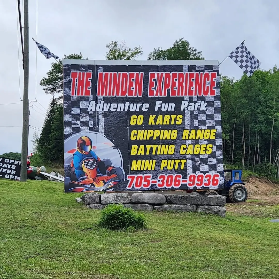 16 by 20 foot billboard for The Minden Experience adventure park