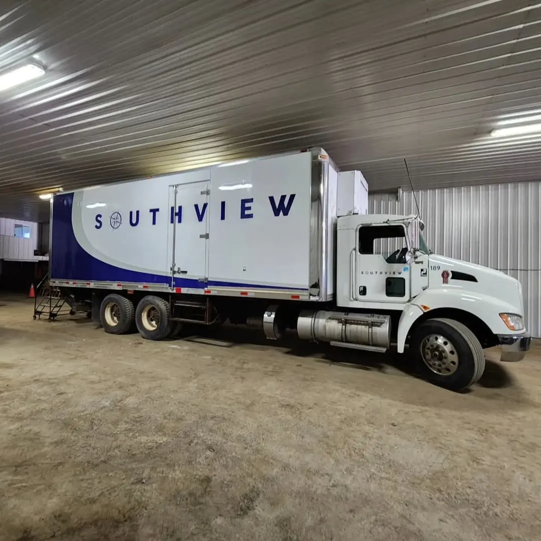 Southview box truck lettering
